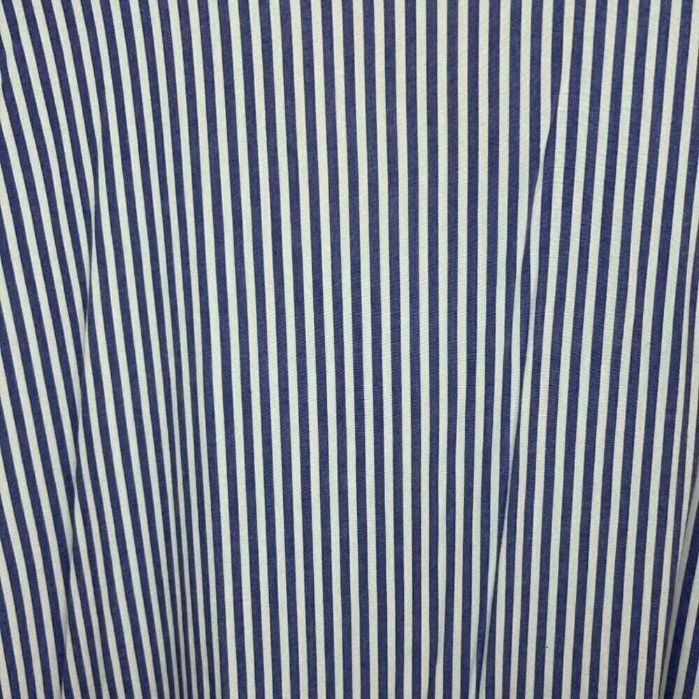 MSK Size XL Striped Blue and White Dress Coverup Beach Resortwear Holiday - Picture 7 of 13